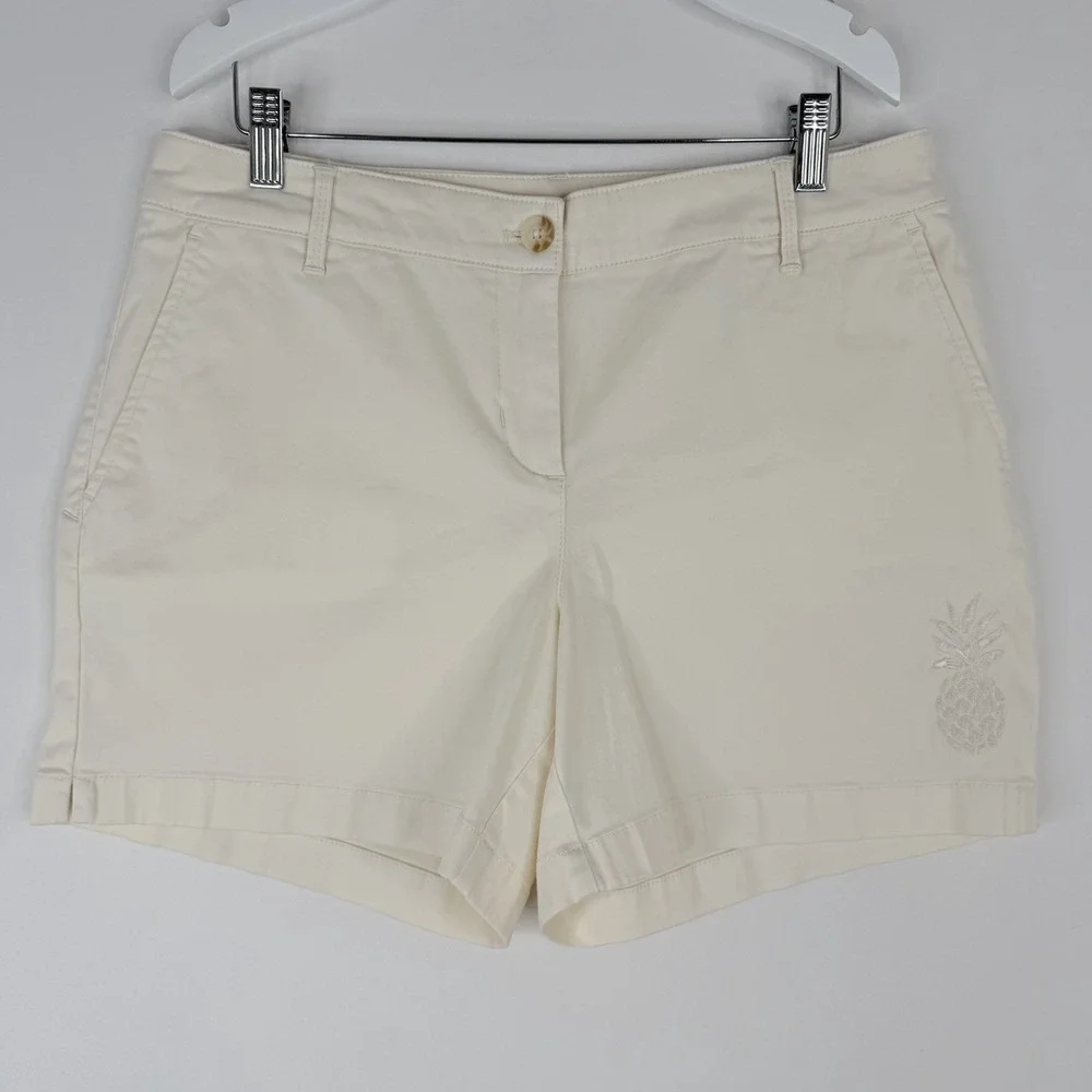 Tommy Bahama Live The Island Life‎ Shorts Women's 10 White Casual Comfy Beach